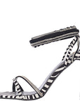 Womens Ego Oakley Heeled Sandals With Diamante In Multicoloured