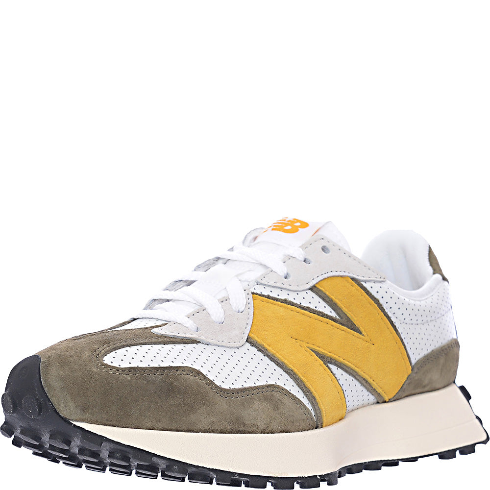 New Balance Men s Khaki and Yellow 327 Trainers Sale Lab UK