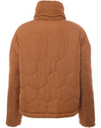 Pimkie Women'S Brown Borg Jacket With Contrast Panel In Brown