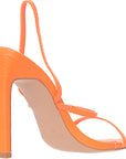 Womens Simmi London Setback Heel Sandals In Orange
