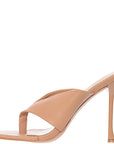 Womens Simmi London Wide Fit Toe Post Heel In Beige