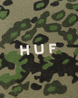 HUF Mens contra half zip fleece sweat in Khaki