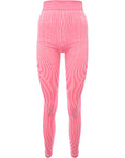 Lapp The Brand Womens Bright Pink Seamless Sports Leggings Co-Ord in Pink