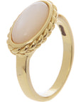 Serge Denimes Mens Gold Pearl Rope Ring
