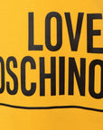 Love Moschino Womens Yellow Box Logo Sweatshirt