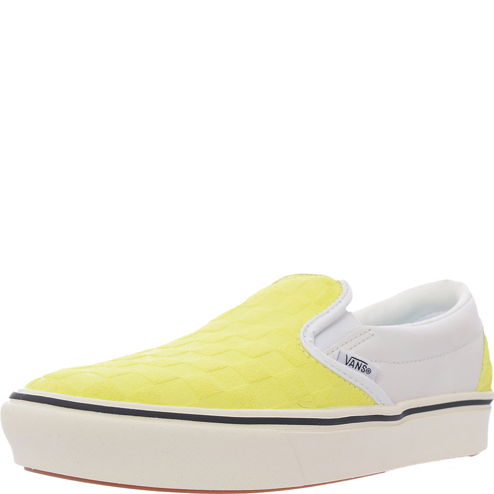 Pale yellow checkered vans online