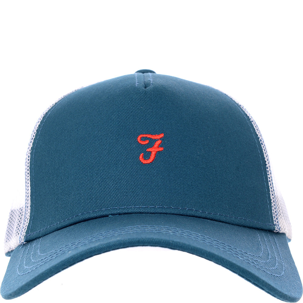 Farah Mens Blue Logo Baseball Cap Sale Lab UK