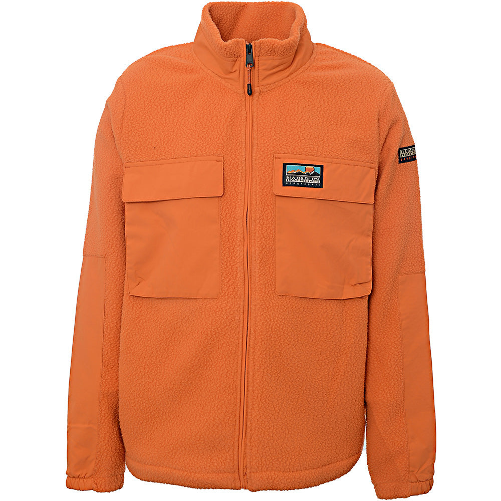 Napapijri Men s Orange T Step Full Zip Fleece