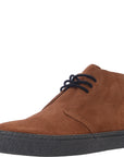 Fred Perry Mens Brown Hawley Suede Desert Boots