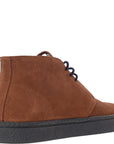 Fred Perry Mens Brown Hawley Suede Desert Boots