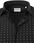 Calvin Klein Men's Black Easy Care Slim Shirt
