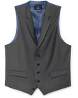 Men's Hackett, Mayfair Flannel Pow Waistcoat in Black & White