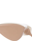 Gucci Womens Bow Embellished Patent Leather Pumps In White