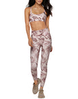 Lorna Jane Vintage Palm Ankle Biter Leggings in Vintage Palm Print