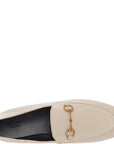 Gucci Womens Brixton Horsebit Detailed Leather Collapsible Heel Loafers In Neutrals