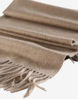 Auralee Mens Cashmere Scarf In Brown