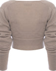 Womens Low Classic Mohair Hook Cardigan in Grey
