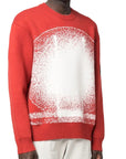 A-Cold-Wall Mens Red Exposure Knit Crew Sweater