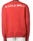 A-Cold-Wall Mens Red Exposure Knit Crew Sweater