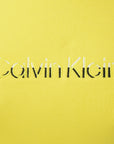 Calvin Klein Mens Print Hoodie In Yellow