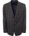 Hackett London Mens Grey Checked Jackett