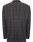Hackett London Mens Grey Checked Jackett