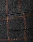 Hackett London Mens Grey Checked Jackett