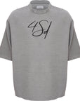 4SDesigns Mens Woven Top In Grey