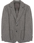Hackett London Boys Wool Knit Blazer Charcol