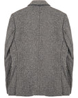 Hackett London Boys Wool Knit Blazer Charcol