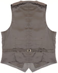 Men's Hackett, Grey with Blue Check Waistcoat in Grey