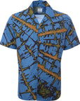 Paul Smith Mens Shirt Ss Casual Fit in Blue