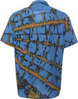 Paul Smith Mens Shirt Ss Casual Fit in Blue