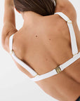 PE Nation Womens Reef Break Bikini Top in Black