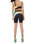 PE Nation Womens Reminisce Bike Short in Green