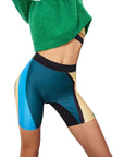 PE Nation Womens Reminisce Bike Short in Green
