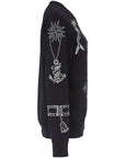 Alexander McQueen Women's Skull & Shark Sweatshirt in Black