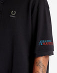 Mens Raf Simons Raf Oversized Polo In Black