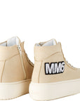 Unisex Kids MM6 Logo Zip Up Laced Off in White