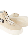 Unisex Kids MM6 Logo Zip Up Laced Off in White