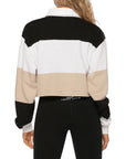 Lorna Jane Team LJ Rugby Top in Black Stripe