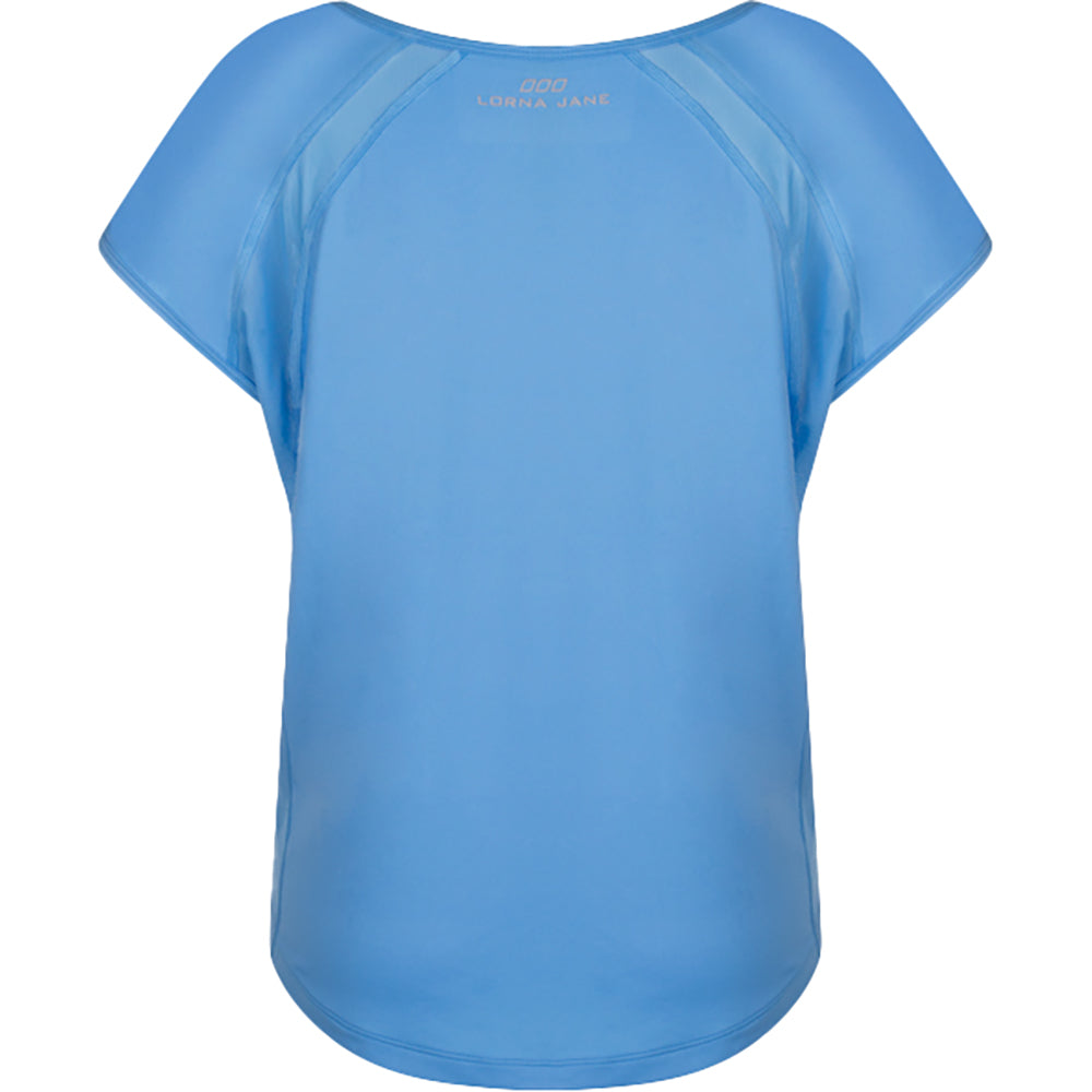 Lorna Jane Breeze Blue Synergy Lightweight Top in Blue