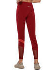 Lorna Jane Colour Block Core Full Length Tight in Cherry Multi