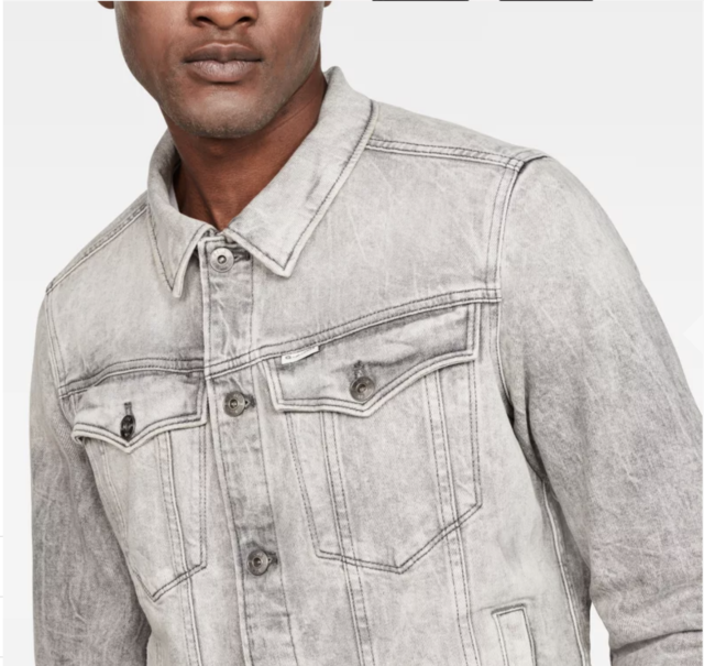 Mens G Star 3301 Deconstructed 3D Slim Denim Jacket Sale Lab UK