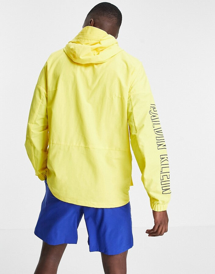 Calvin klein hot sale yellow windbreaker