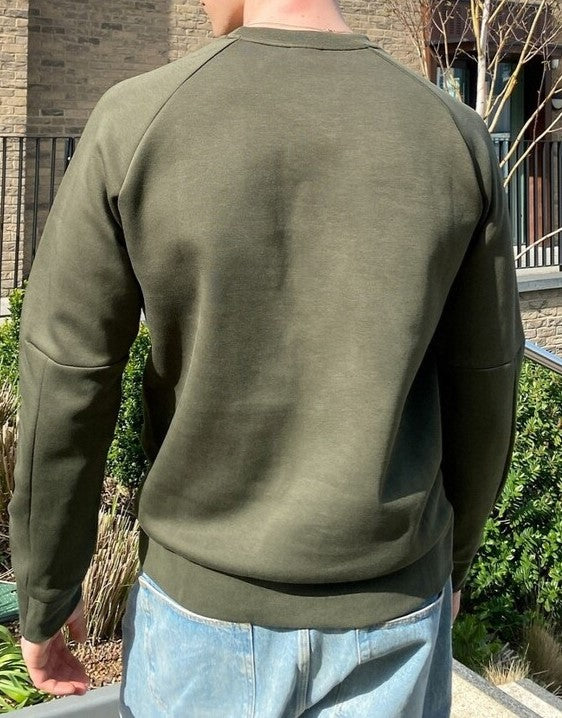 Olive green store puma sweatshirt