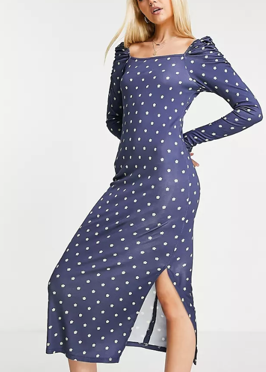 Ted Baker Womens Meegwin Wiggle Dress In Blue Sale Lab UK