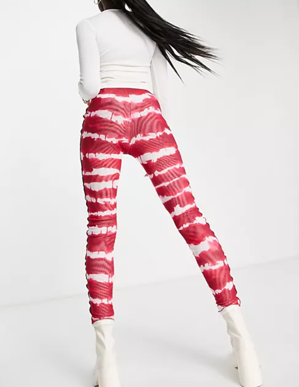 Pink All Over Leggings by Moschino on Sale
