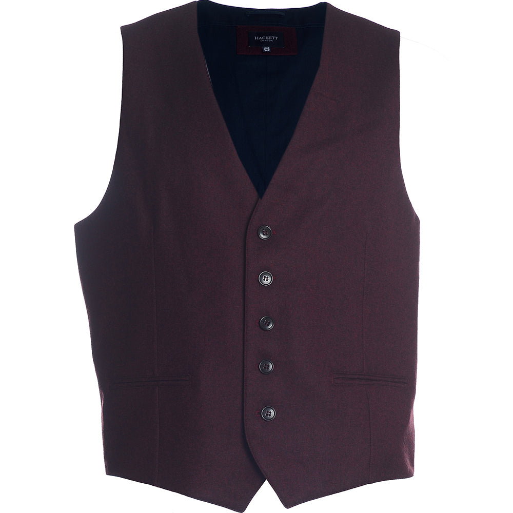 Men's Hackett, Will Waistcoat in Burgundy – Sale Lab UK