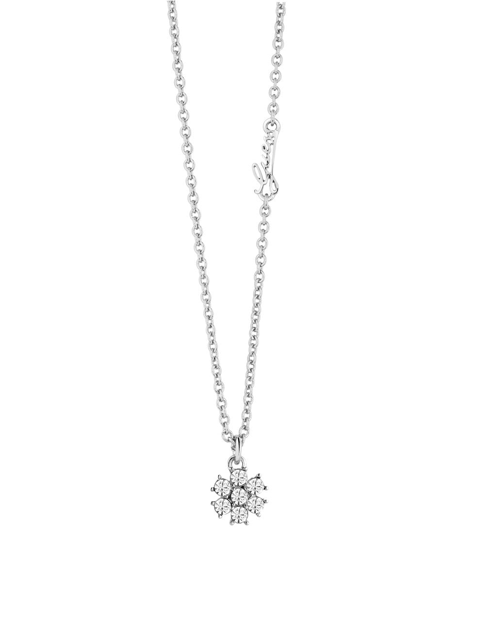 Guess ID Ladies Silver Non Logo Necklace Sale Lab UK